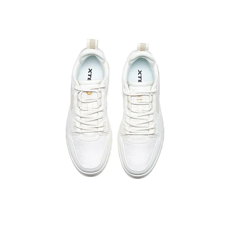XTEP Sky Ride Collection Overlord Farewell Concubine Low Top Skateboard Shoes Men's White-2