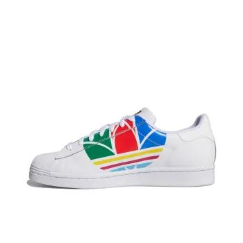Superstar Adidas Originals Pure 'Colorful Trefoil Cloud White'