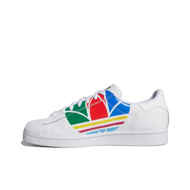 Adidas Superstar Pure 'Colorful Trefoil Cloud White'-0