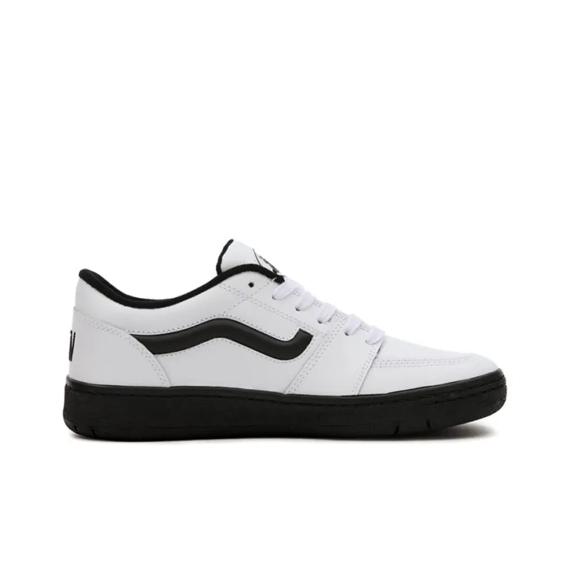 Vans Leather Fairlane Sneakers Black/White Women's-1