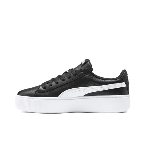 PUMA Vikky Stacked Casual Board Shoes Black/White Women's