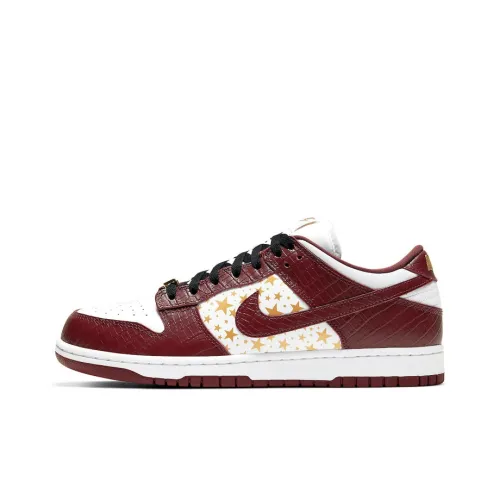 Nike X Supreme SB Dunk Low 'Stars - Barkroot Brown' Sneakers