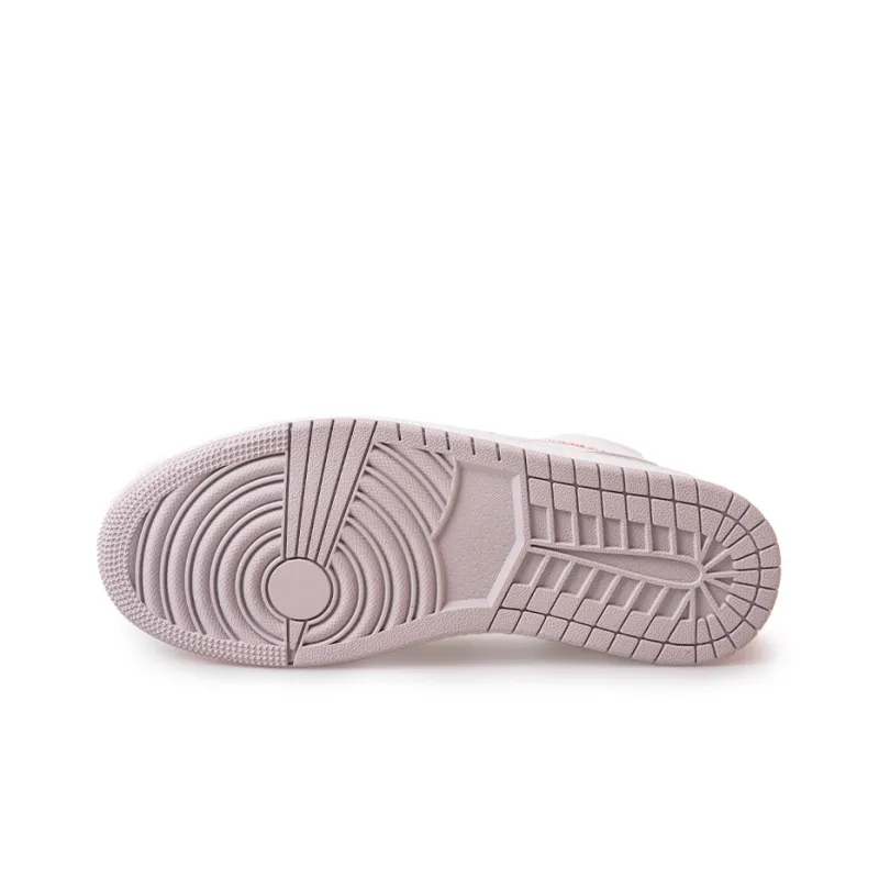 Warrior Teeming With Life Mid-Top Skateboard Shoes Unisex White Light Gray-4