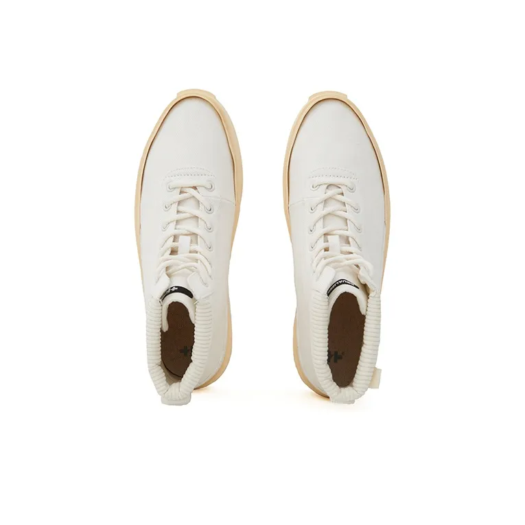 EQLZ EQUALIZER Fault High Anti Slip And Wear Resistant Lightweight High Top Skateboard Shoes Unisex Heron White-3