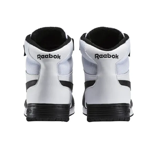 Reebok Ex-O-Fit Clean Hi S Wear-Resistant Slip-Resistant High-Top Skateboard Shoes Men's White Black-3