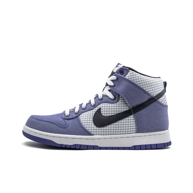 Nike Dunk High Lyon Blue Gingham-0