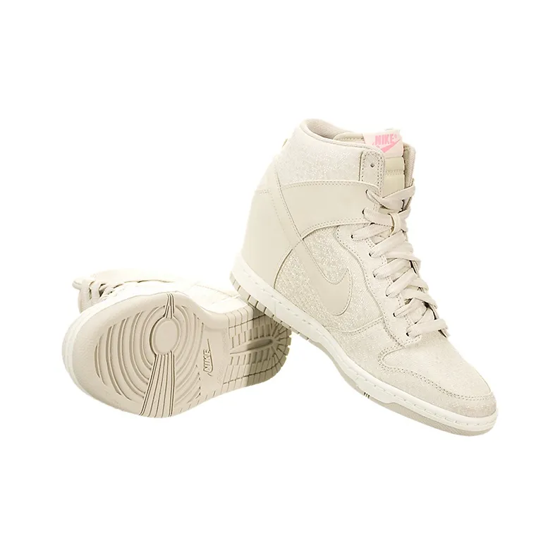 Nike Dunk High-Top Skateboard Shoes Women's Ecru-3
