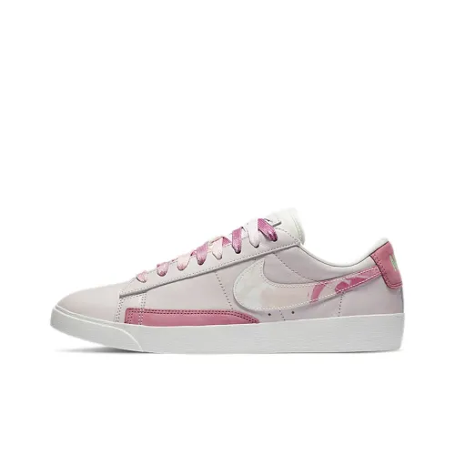 Nike Blazer Skateboard Shoes Women's Low-Top Pink/White