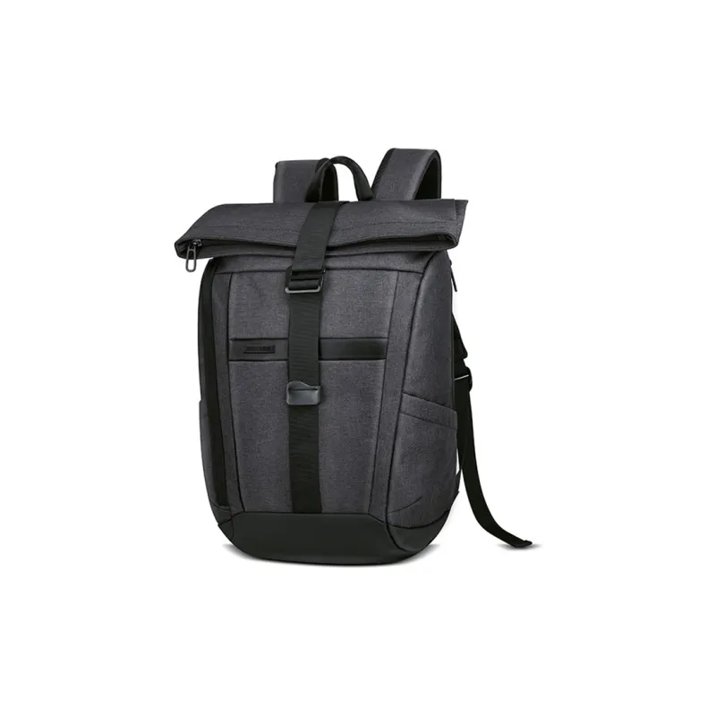 SUBURBIA Polyester Laptop Backpack Large Size Unisex Black/Gray-4