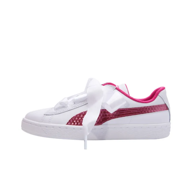 PUMA Basket Heart Coated Glam Jr 'Pink Blue' Women's-0