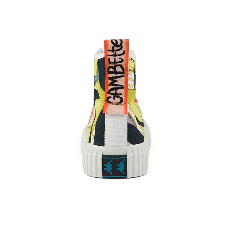 Kappa Lightweight And Breathable High Top Skateboard Shoes Unisex Multicolor-5