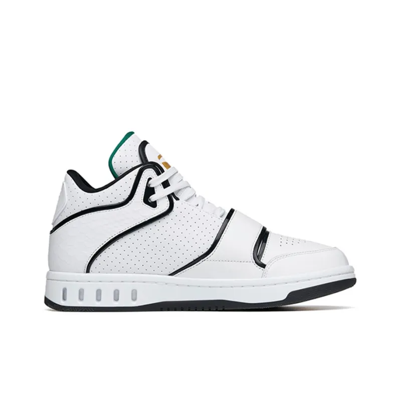 Anta Nitrogen Technology Mid Top Skateboard Shoes Men's White Black-1