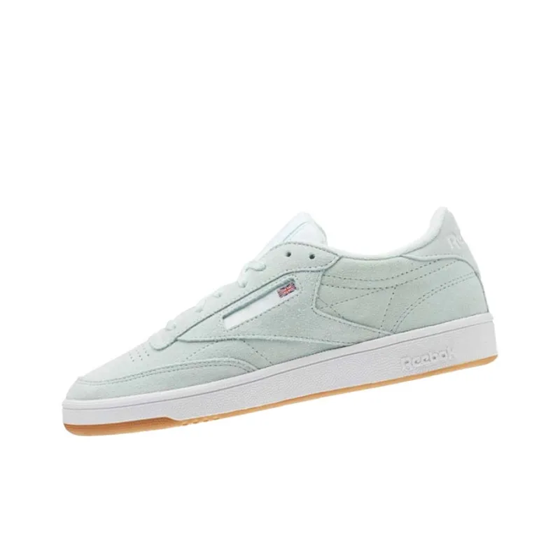 Reebok Club C Skateboard Shoes Women's Low-Top Mint Green-2