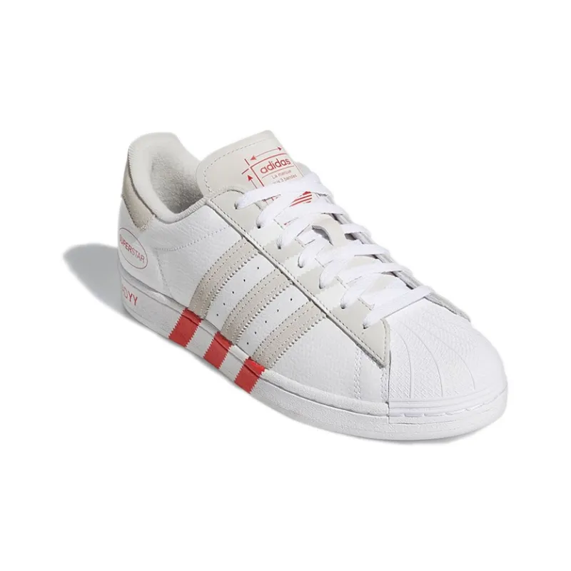 Adidas Superstar Extended 3 Stripes White Red-2