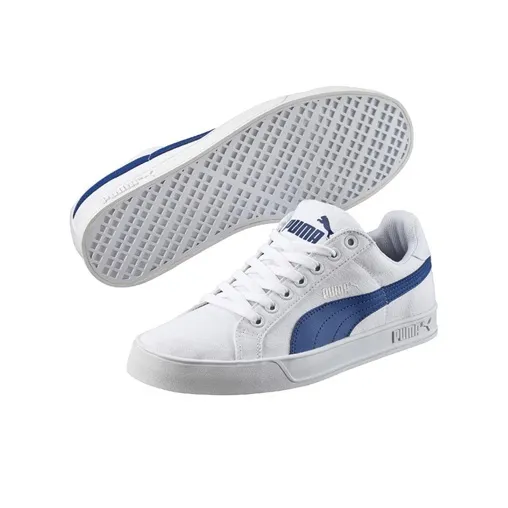 PUMA Smash Vulc Cv 'White Blue'-2