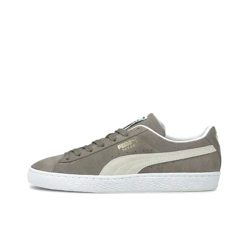 PUMA Suede Skateboard Shoes Unisex Low-Top Gray/Khaki/White