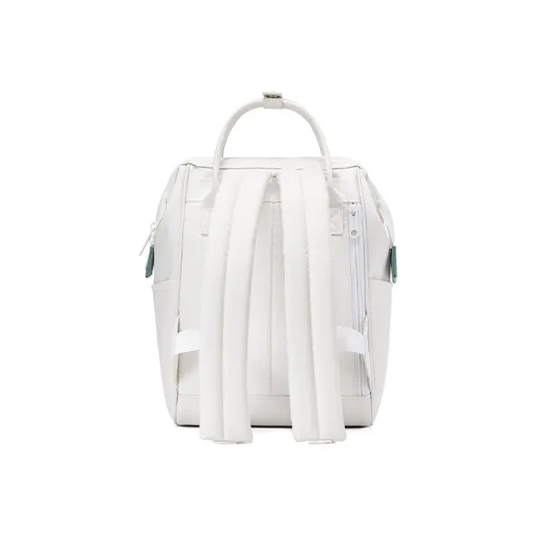 MR.ACE HOMME Polyester Backpack Unisex Dusty Blue White-4