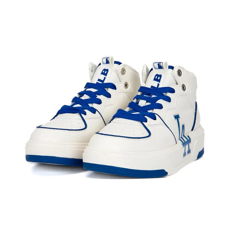 MLB Chunky Liner High Top Skateboard Shoes Unisex White Blue-2