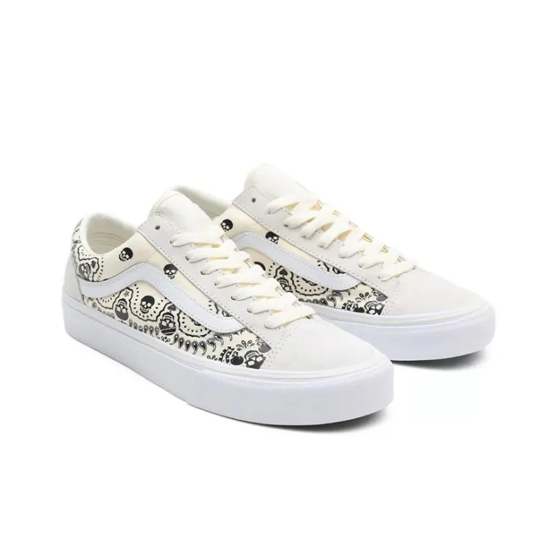 Vans Style 36 Skull Bandana White Black-2