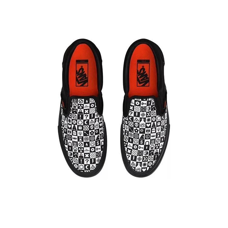 Vans Cult X Slip On Pro 'Black Checkerboard'-3