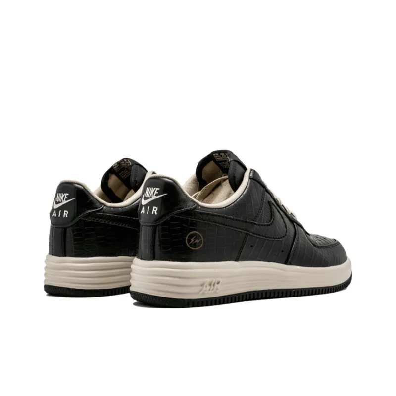 Fragment Design x Nike Lunar Force 1 Fragment HTM Non slip Lightweight Low Top Skateboard Shoes Men's Brown-2