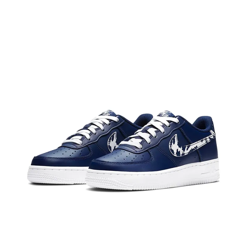 Nike Air Force 1 LV8 1 'Splatter Swoosh - Blue Void' GS-2