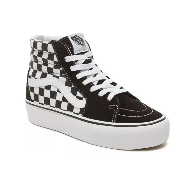 Sk8 Vans Hi Platform 2.0 'Checkerboard Black White' Women's-2