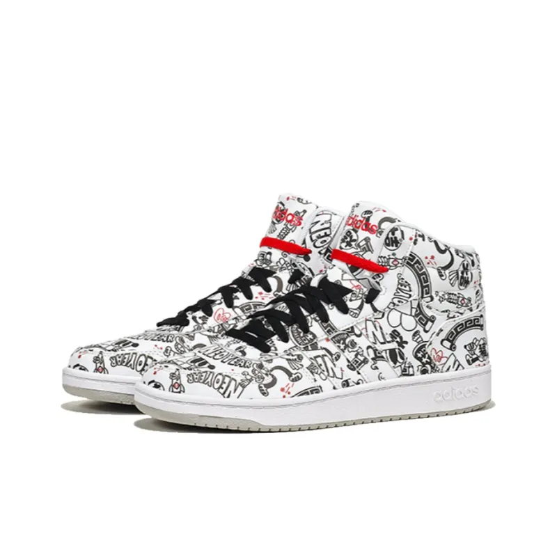 Adidas Neo Hoops 2.0 Mid 'Black White'-2
