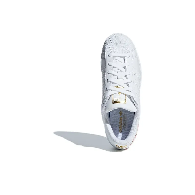Adidas Superstar Floral Gold Metallic Women's-4