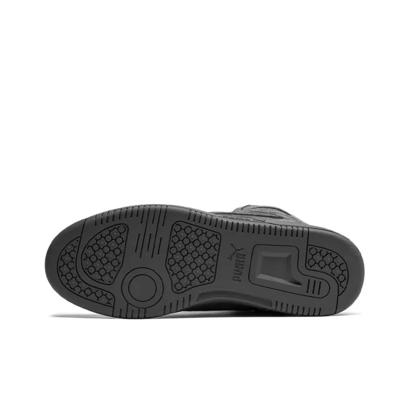 PUMA Rebound Layup Coverage Wear-Resistant Lightweight Mid-Top Skateboard Shoes Men's Gray-4