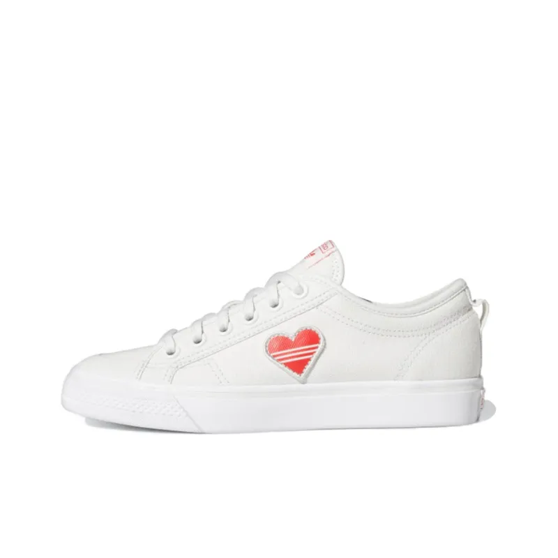 Adidas Originals Nizza Trefoil 'White Red' Women's-0