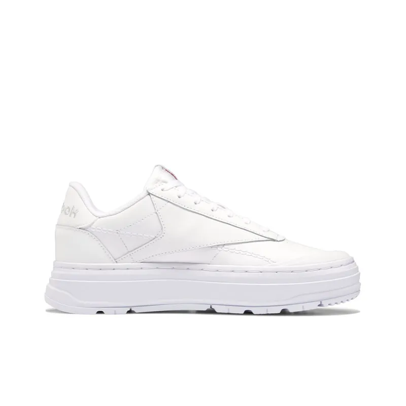 Reebok Club C Double Geo White Pure Grey Women's-1