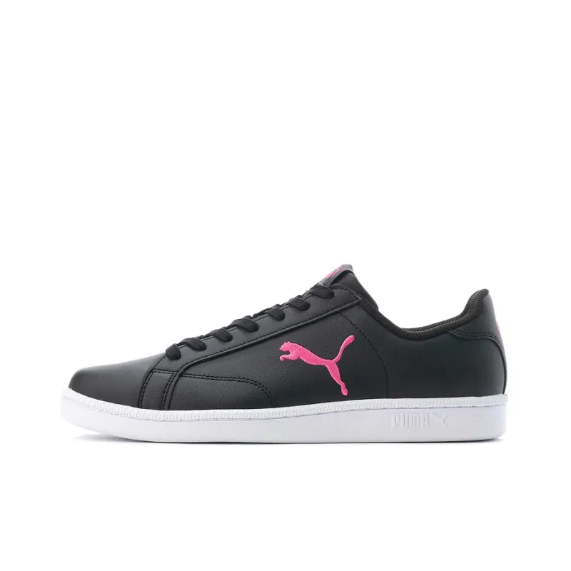 PUMA Smash Cat L Anti-Slip Wear-Resistant Low-Top Skateboard Shoes Unisex Black Pink-0