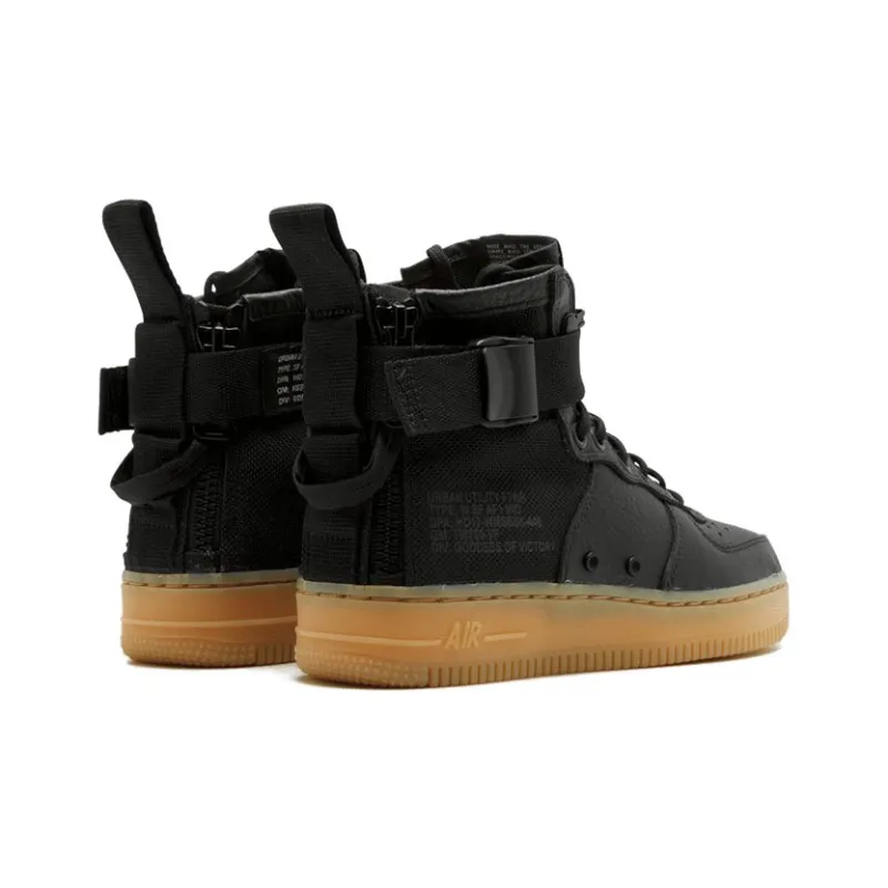Nike Sf Air Force 1 Mid Black Gum Women's-2