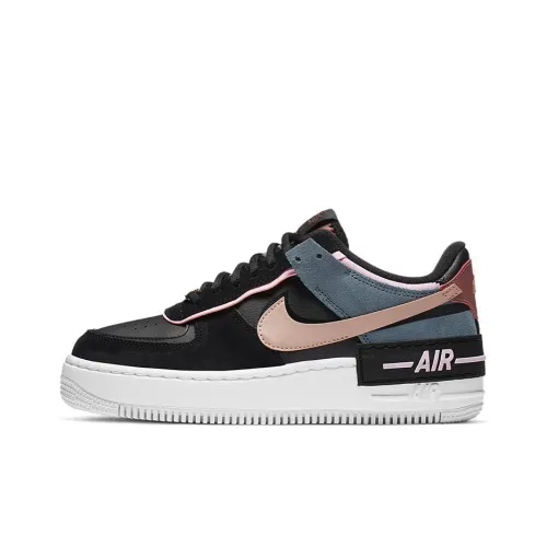 Nike Air Force 1 Low Shadow Black Light Arctic Pink Claystone Red Women's