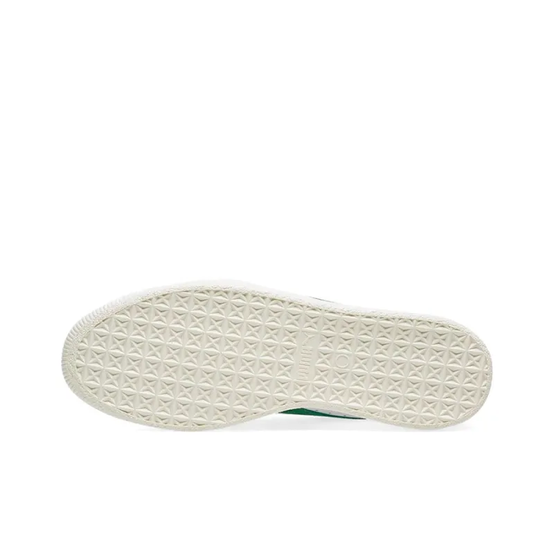 PUMA Basket Coverage Wear-Resistance Balance Low-Top Skateboard Shoes Men's White Green-4