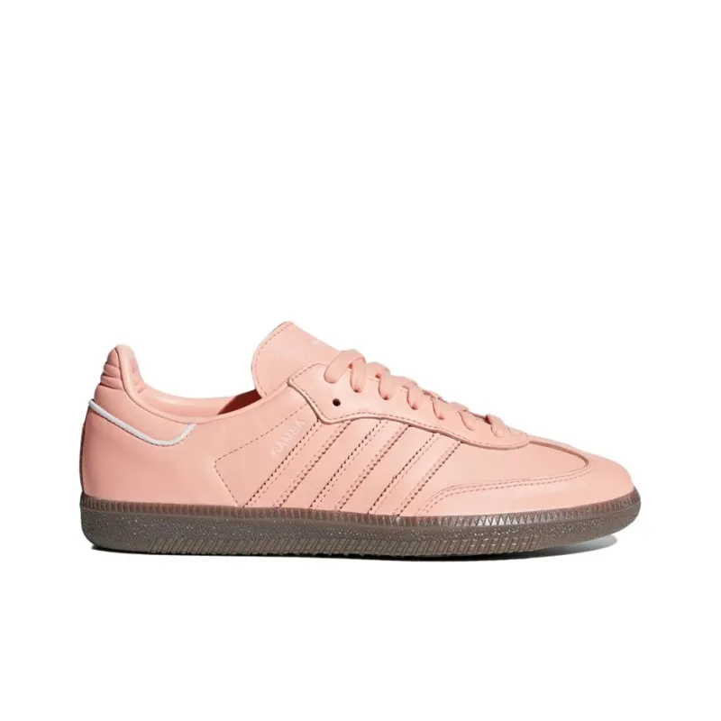 Adidas Originals SAMBA OG Low Top Skateboard Shoes Women's Peach Pink-1
