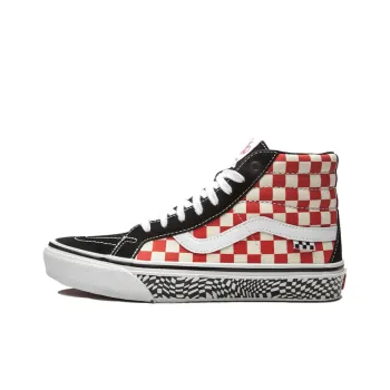Sk8 Skate Vans Hi Reissue 'Grosso 84 Red Checkerboard'