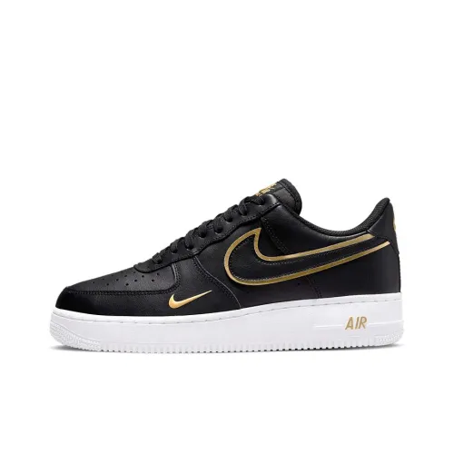 Nike Air Force 1 Low '07 Black Metalic Gold