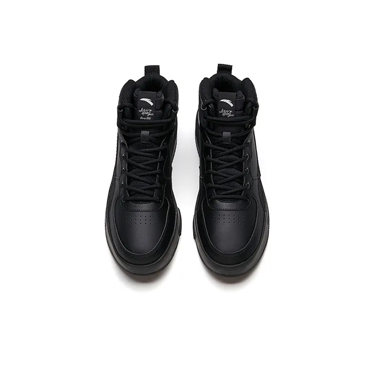 Anta Life Collection Mid Top Skateboard Shoes Men's Black-2