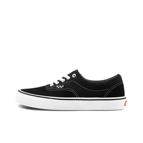 Vans Era Black Checkerboard Tag