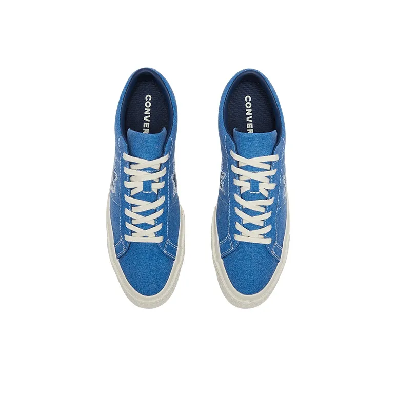 One Star Converse Low 'Denim Blue'-3