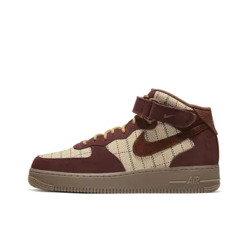 Nike Air Force 1 Mid Plaid Brown