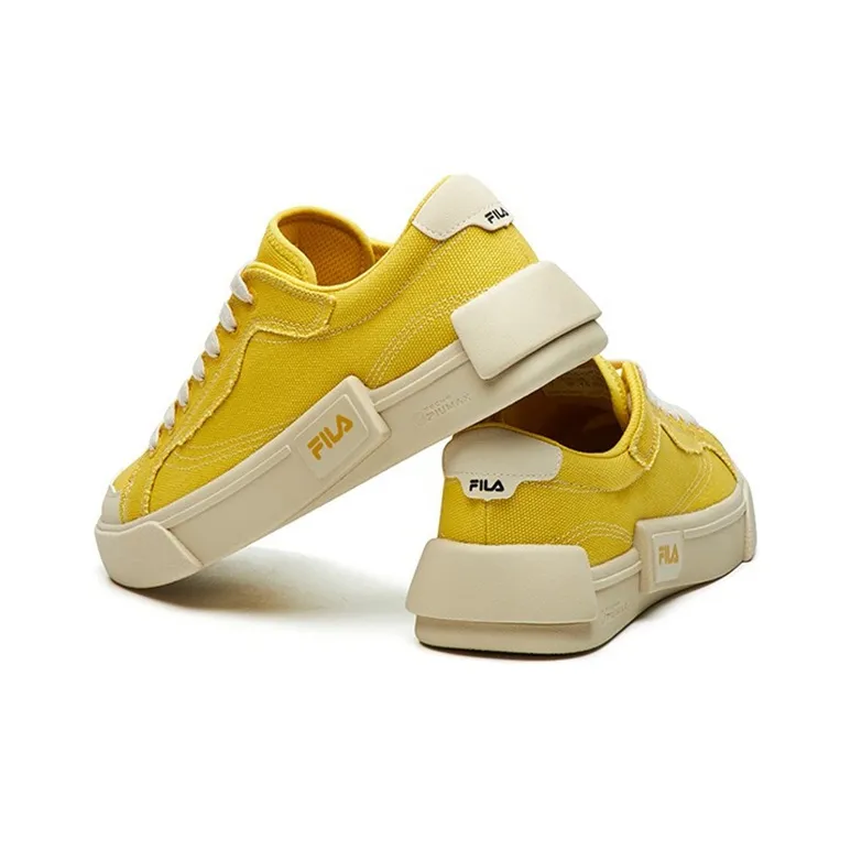 FILA FUSION Canvas Shoes 'Yellow' Women's-4