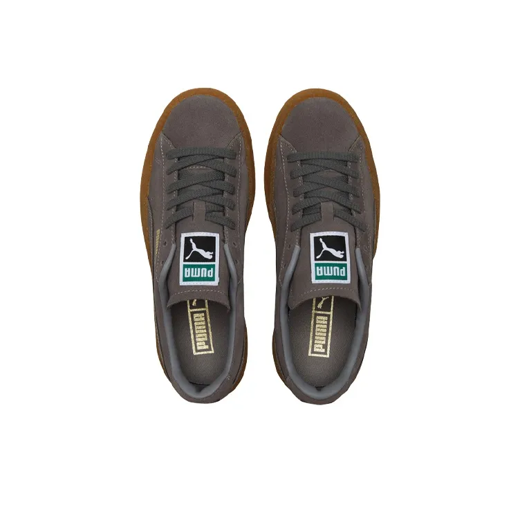 PUMA Suede Crepe Leisure Board Shoes Grey-3