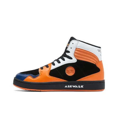 Airwalk Skateboard Shoes Men High-Top Orange