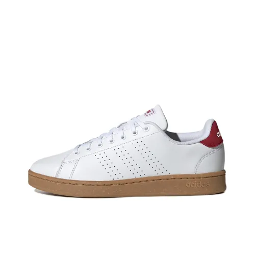 Adidas Neo ADVANTAGE Skateboard Shoes Men Low-Top White/Red