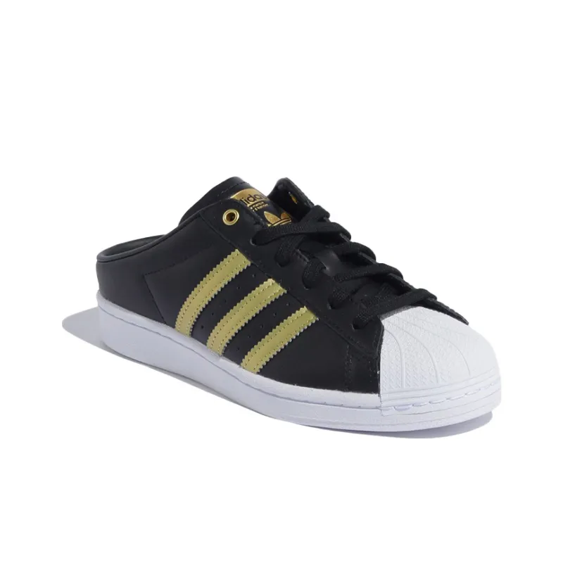 Adidas Women's Superstar Mule 'Black Gold Metallic' Women's-2
