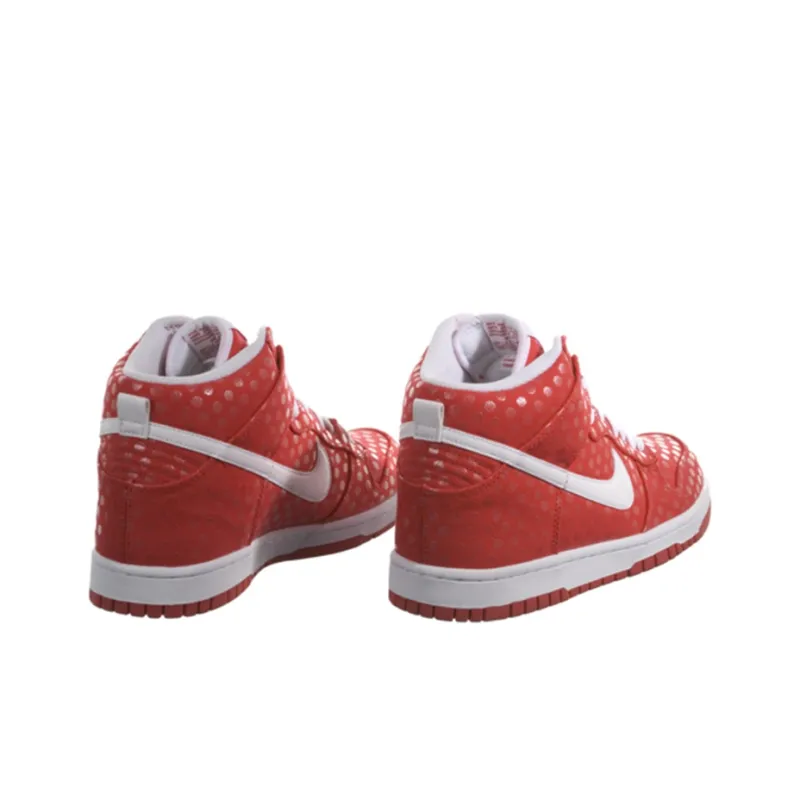 Nike Dunk High 'Polka Dot Sport Red' Women's-2