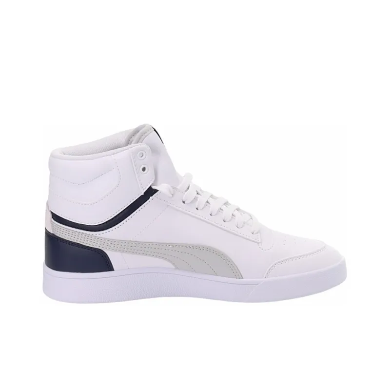 PUMA Shuffle Mid 'White Grey Peacoat'-1